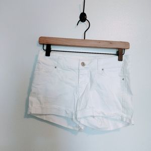 Delia's white jean shorts size 5/6